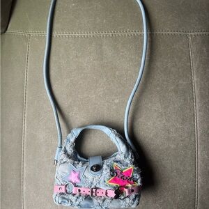 Star Denim Patchwork Bag
